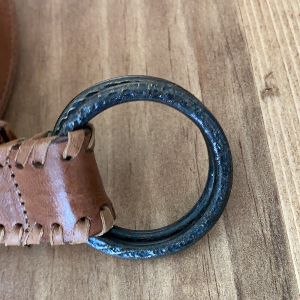 STREETS AHEAD HANDCRAFTED ITALIAN WIDE LEATHER BELT XL - Picture 6 of 11